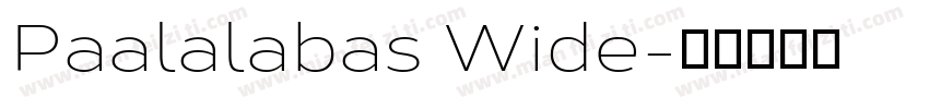 Paalalabas Wide字体转换